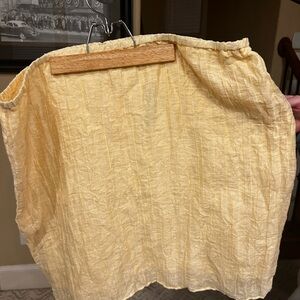 NWT J Crew Linen Blend Yellow Women's Skirt size 18